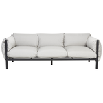 Gartensofa Set 5-Sitzer ESPERIA Metall Grau