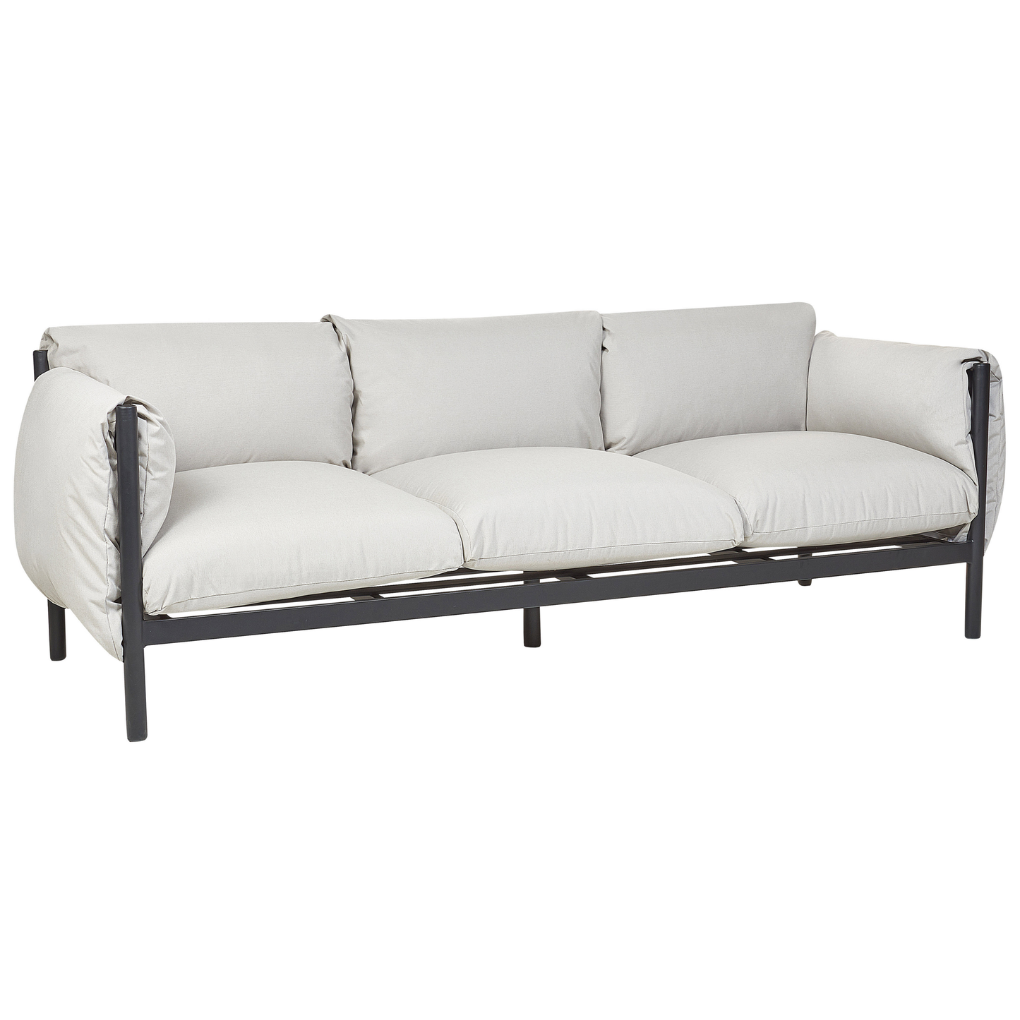 Gartensofa Set 5-Sitzer ESPERIA Metall Grau