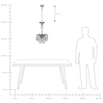 Kronleuchter ORARA Metall Silber