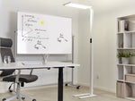 Stehlampe LED Metall weiss 196 cm rechteckig ORION