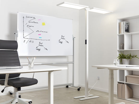 LED Stehlampe SCULPTOR mit Bewegungsmelder Metall Weiss