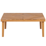 Garten Ecksofa mit Tisch 4-Sitzer BARATTI linksseitig Akazienholz Braun