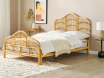 Bett mit Lattenrost Rattan DOMEYROT 140 x 200 cm Hellbraun