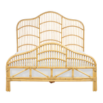 Bett mit Lattenrost Rattan DOMEYROT 140 x 200 cm Hellbraun
