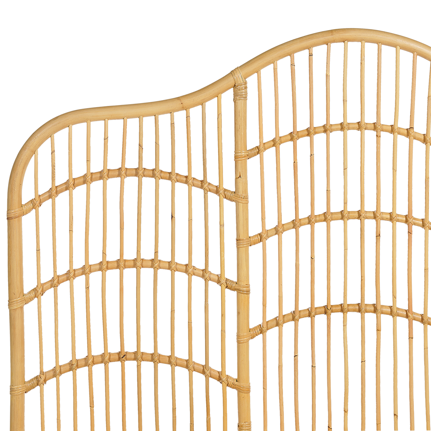 Bett mit Lattenrost Rattan DOMEYROT 140 x 200 cm Hellbraun