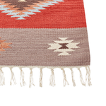 Kelim Teppich Baumwolle mehrfarbig 200 x 300 cm geometrisches Muster Kurzflor LORUT