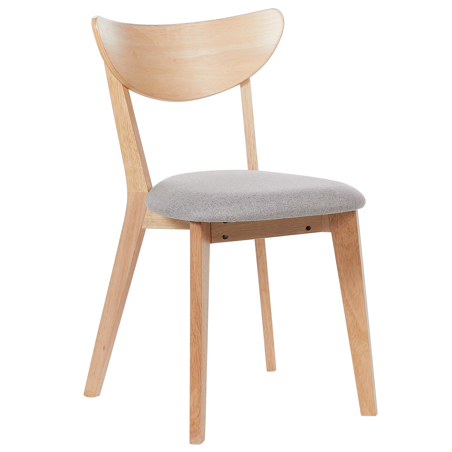 Esszimmerstuhl 2er Set ERIE Holz Hellbraun