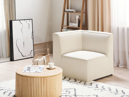 Ecksessel Cord hellbeige LEMVIG