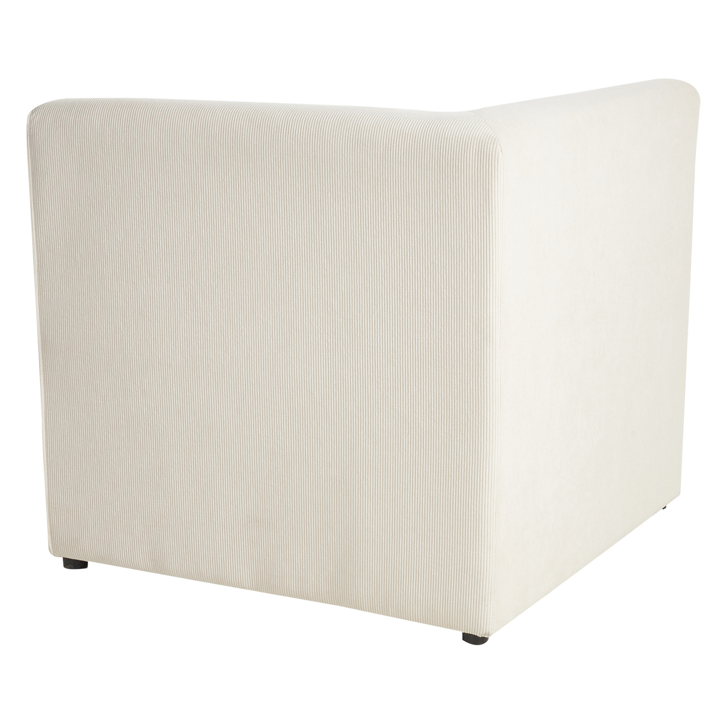 3-Sitzer Sofa Cord hellbeige mit Ottomane LEMVIG