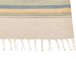 Kelim Teppich Baumwolle mehrfarbig 80 x 150 cm geometrisches Muster Kurzflor APARAN