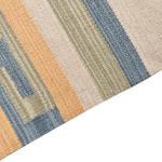 Kelim Teppich Baumwolle mehrfarbig 200 x 300 cm geometrisches Muster Kurzflor APARAN