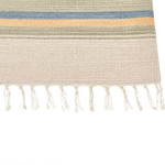 Kelim Teppich Baumwolle mehrfarbig 80 x 300 cm geometrisches Muster Kurzflor APARAN