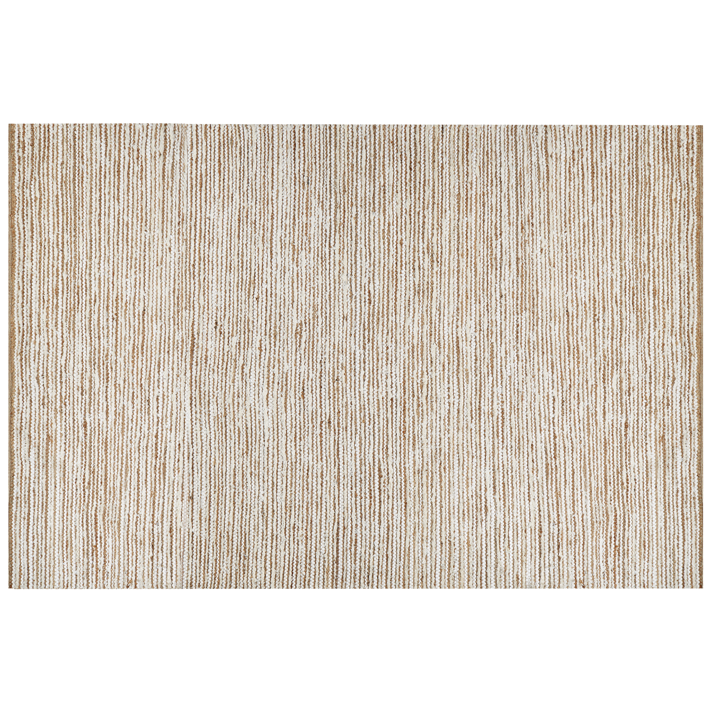 Teppich Baumwolle beige / weiss 200 x 300 cm BARKHAN