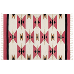 Kelim Teppich Baumwolle mehrfarbig 160 x 230 cm geometrisches Muster Kurzflor GARNI