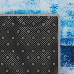 Teppich blau 140 x 200 cm Kurzflor TRABZON