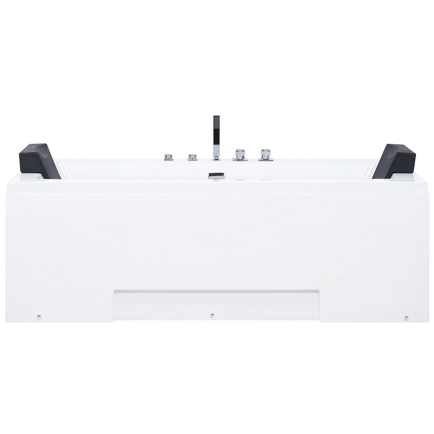 Whirlpool Badewanne mit LED weiss rechteckig 170 x 75 cm GALLEY