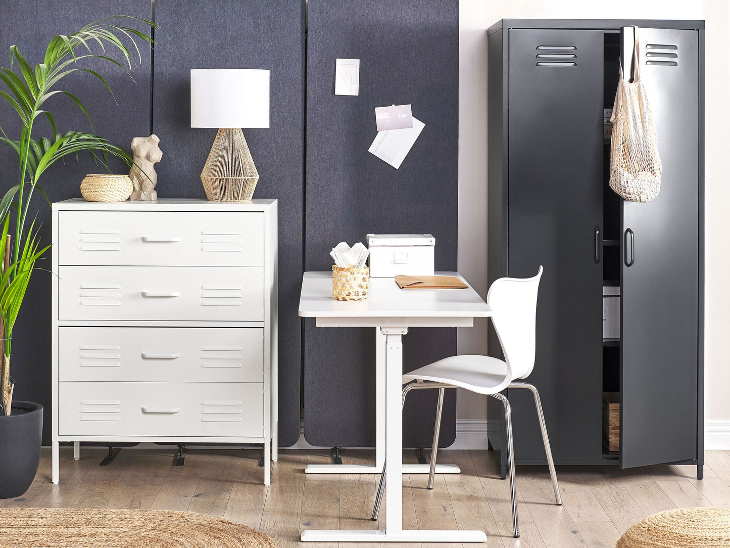 Büroschrank VARNA Metall Schwarz