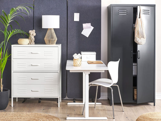 Büroschrank VARNA Metall Schwarz