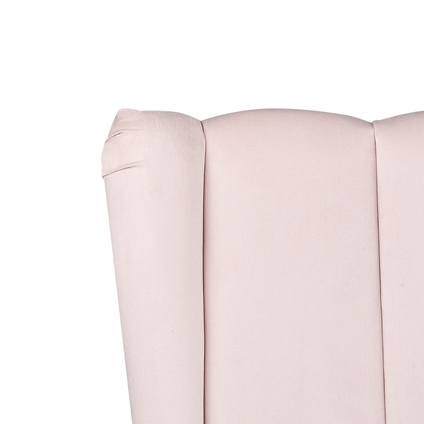 Bett mit Lattenrost Samtstoff MIRIBEL 140 x 200 cm Pastellrosa