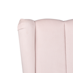Bett mit Lattenrost Samtstoff MIRIBEL 160 x 200 cm Pastellrosa