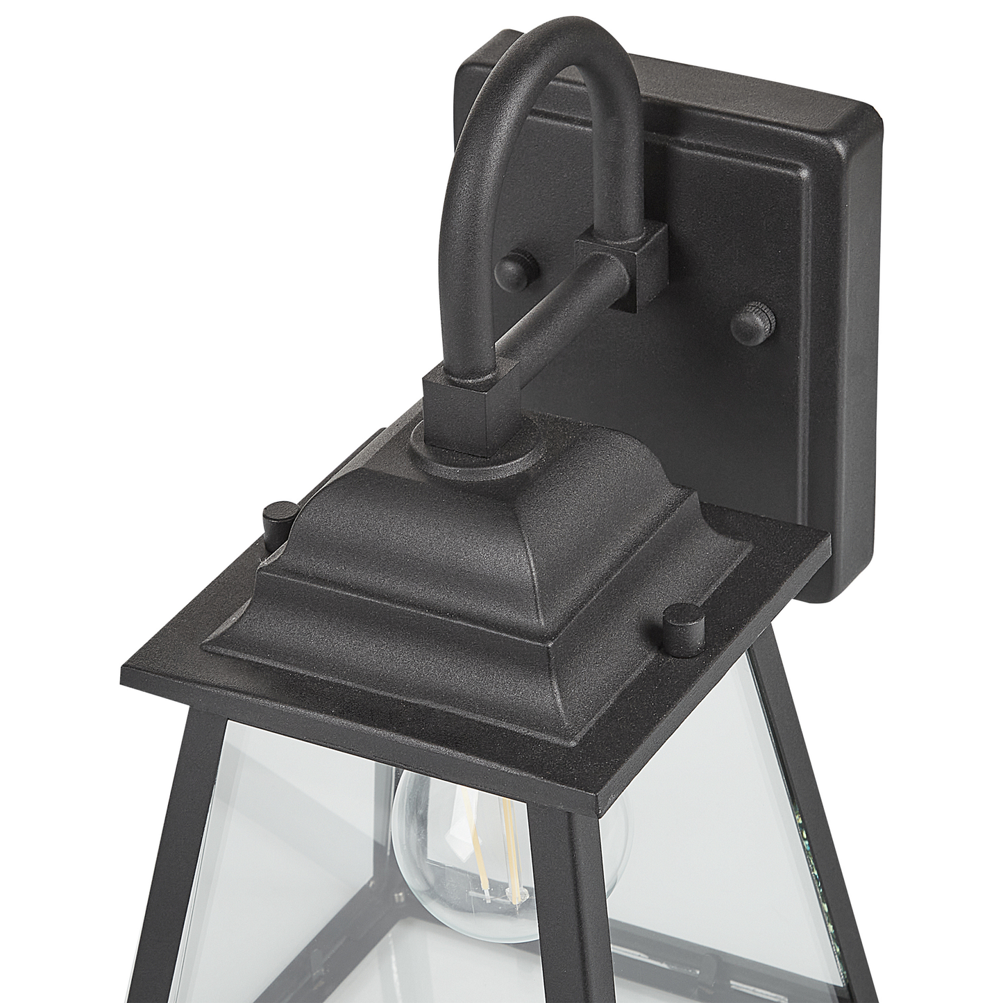 Aussenwandleuchte Metall schwarz 33 cm dreieckig GARRY