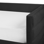 Tagesbett mit Stauraum Samtstoff MARRAY 90 x 200 cm Schwarz