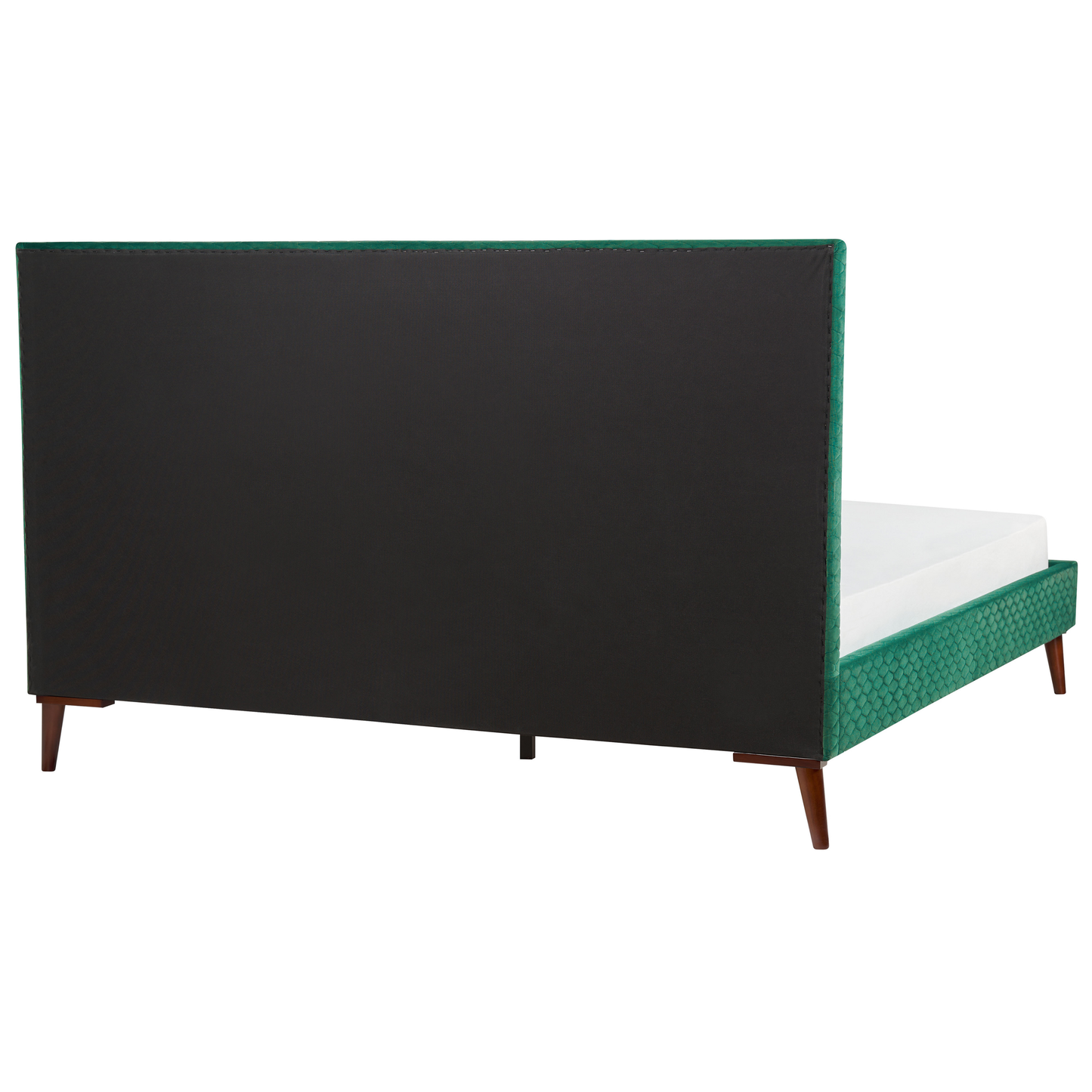 Bett mit Lattenrost Samtstoff BAYONNE 180 x 200 cm Grün