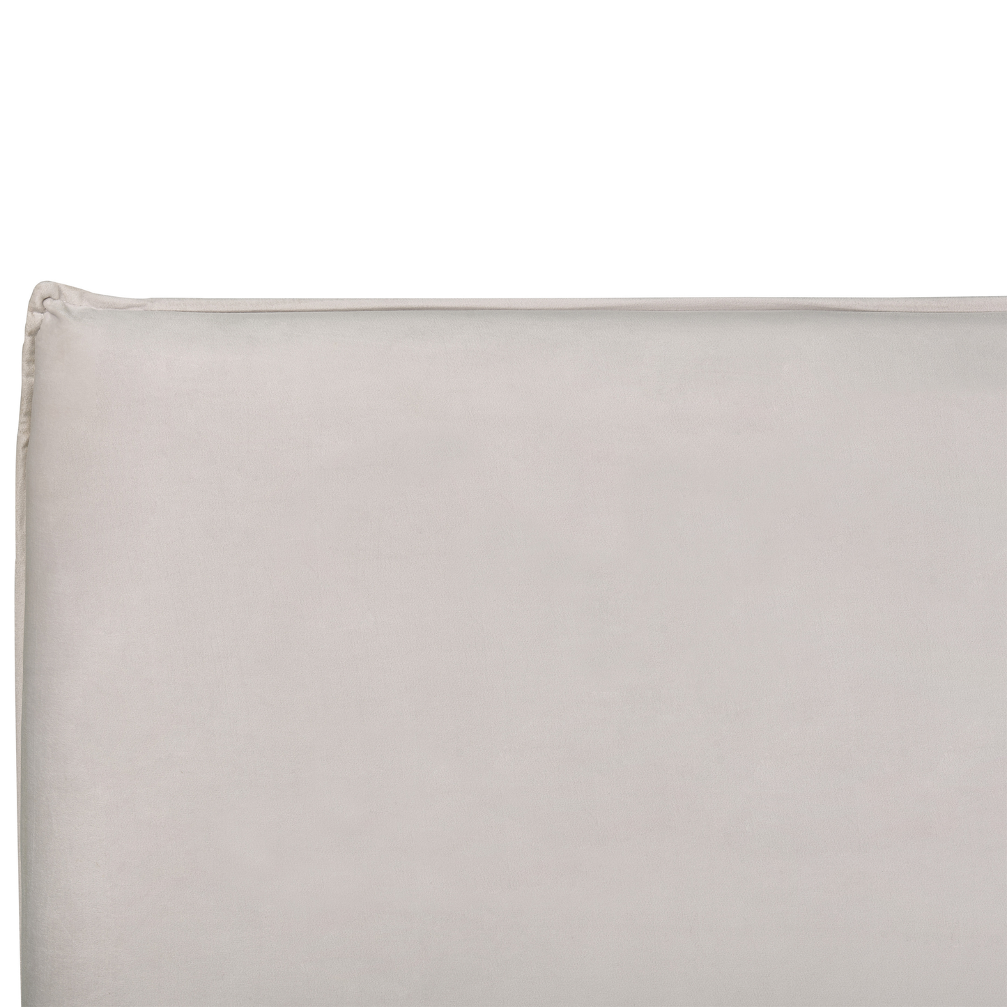 Bett mit Stauraum Samtstoff LAVAUR 160 x 200 cm Cremeweiss
