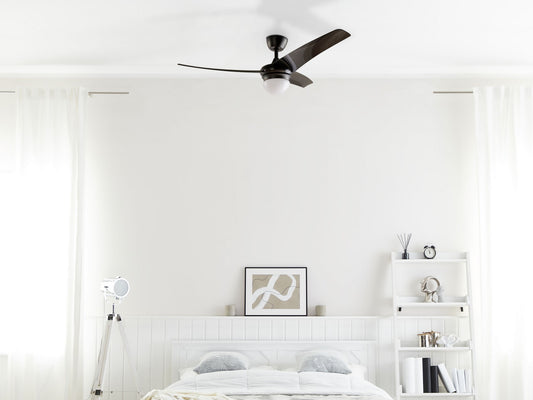 Deckenventilator mit Licht JIBOA mit Fernbedienung Schwarz