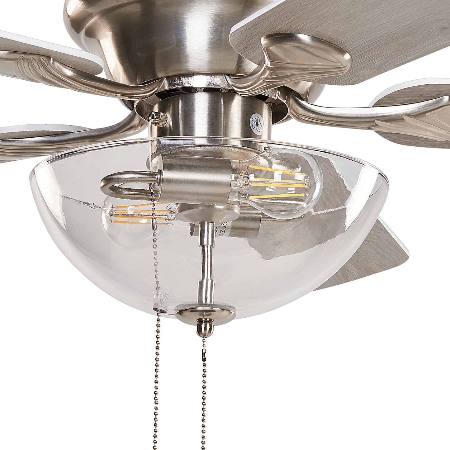 Deckenventilator mit Licht SIRAMA Silber