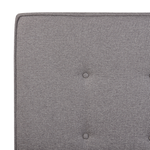 Bett mit Lattenrost Stoff AMBASSADOR 90 x 200 cm Grau