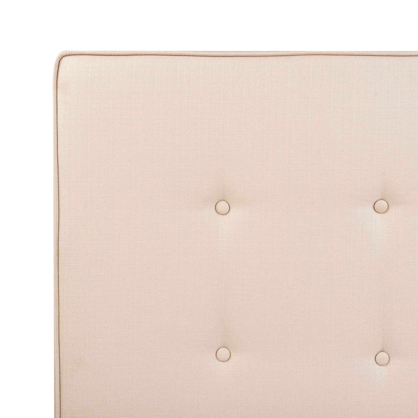 Bett mit Lattenrost Stoff AMBASSADOR 90 x 200 cm Beige