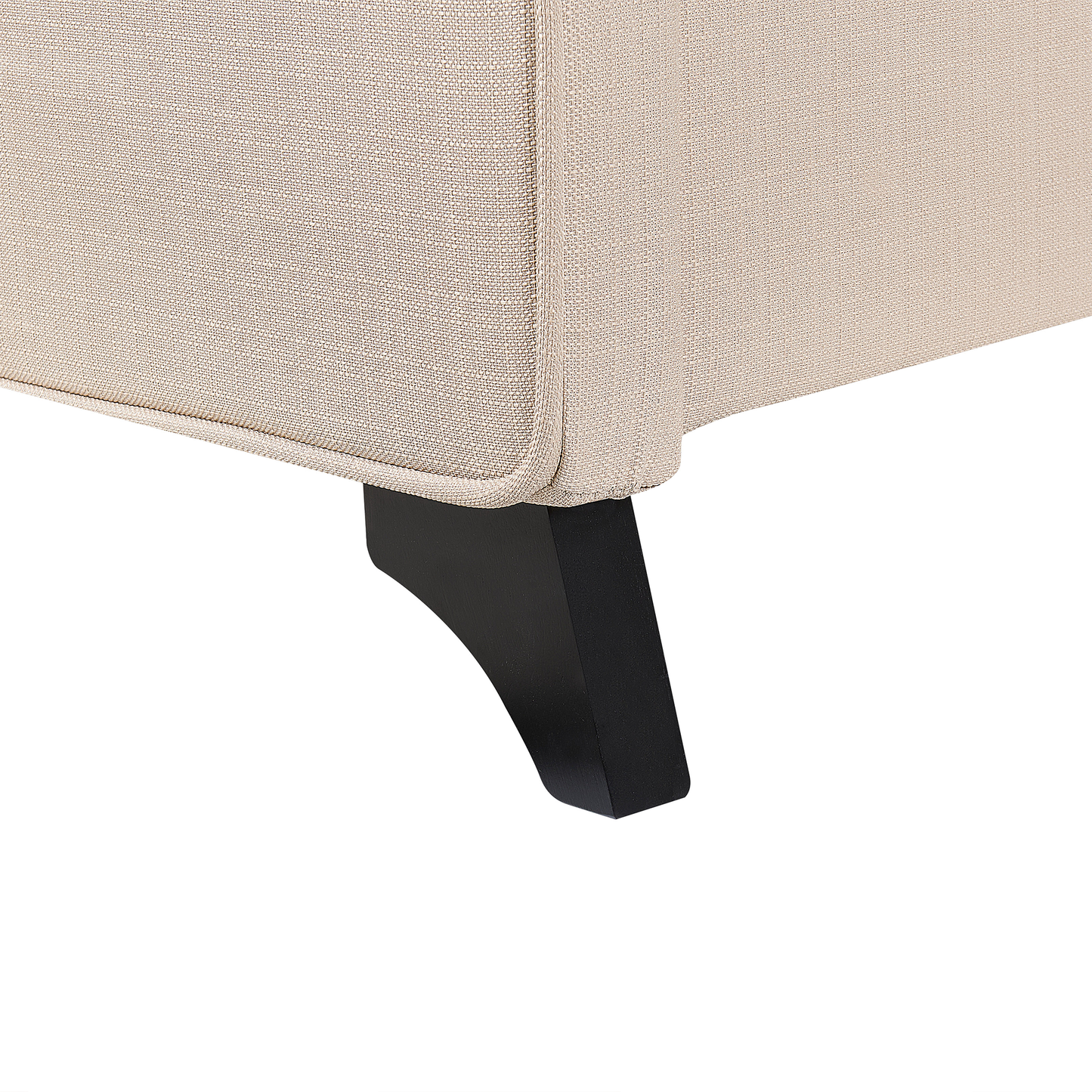 Bett mit Lattenrost Stoff AMBASSADOR 90 x 200 cm Beige
