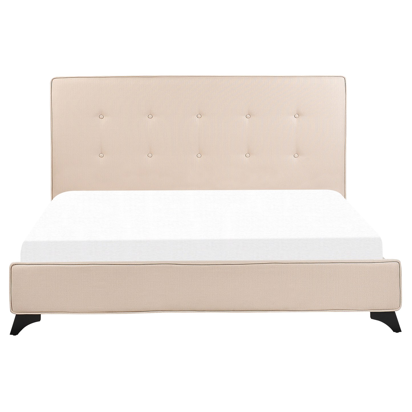 Bett mit Lattenrost Stoff AMBASSADOR 160 x 200 cm Beige