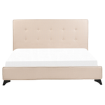 Bett mit Lattenrost Stoff AMBASSADOR 160 x 200 cm Beige