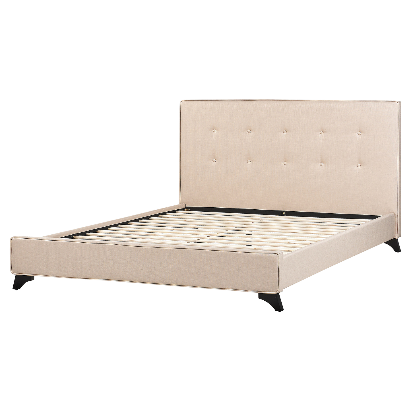Bett mit Lattenrost Stoff AMBASSADOR 160 x 200 cm Beige