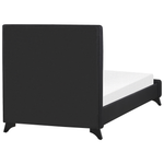 Bett mit Lattenrost Stoff AMBASSADOR 90 x 200 cm Schwarz