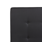 Bett mit Lattenrost Stoff AMBASSADOR 90 x 200 cm Schwarz