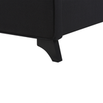 Bett mit Lattenrost Stoff AMBASSADOR 180 x 200 cm Schwarz