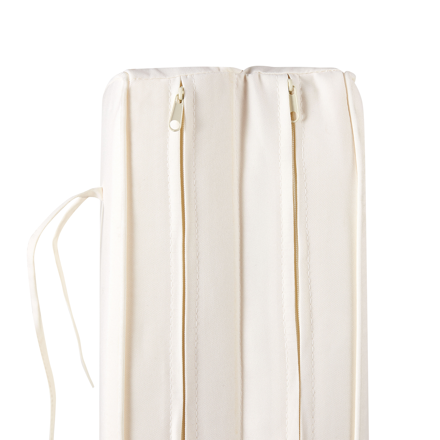 Gartenliege Akazienholz hellbraun Auflage cremeweiss GRANARI