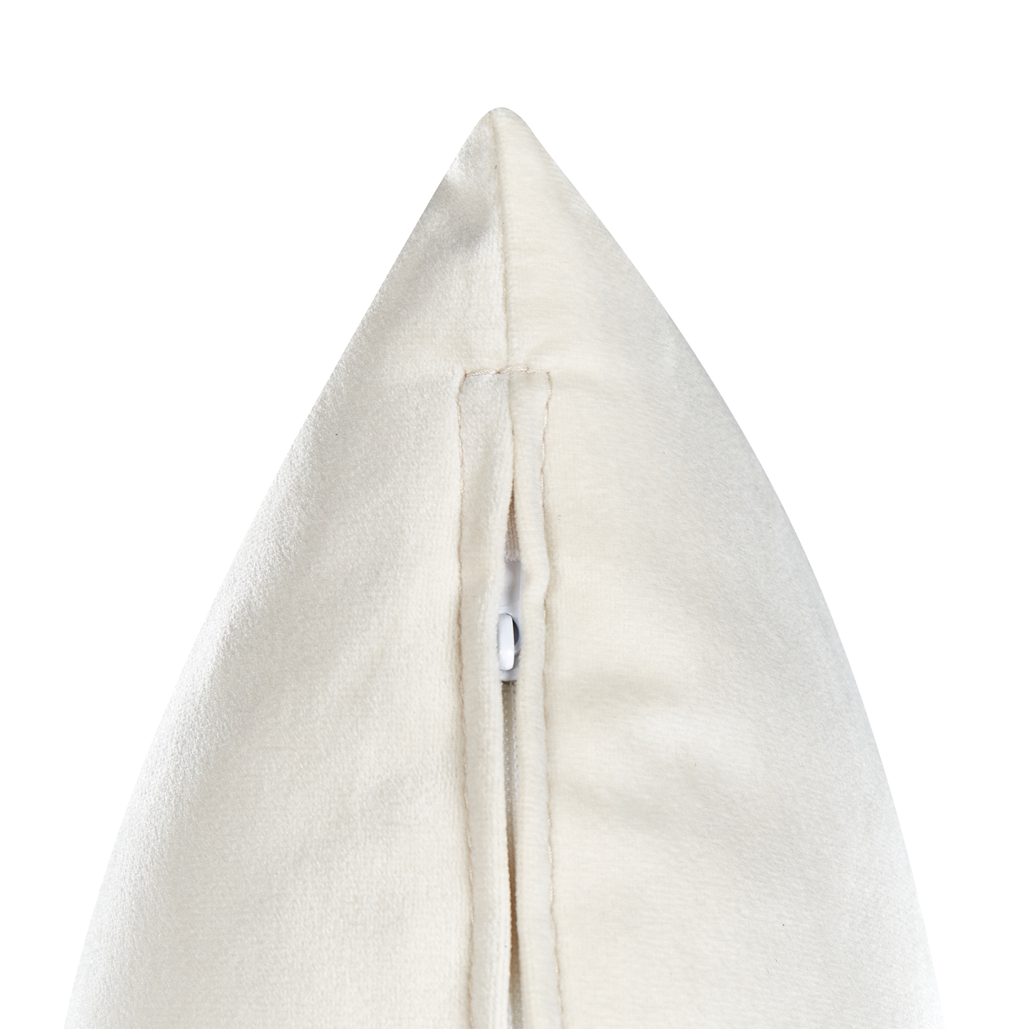Chaiselongue Samtstoff creme rechtsseitig CHAUMONT
