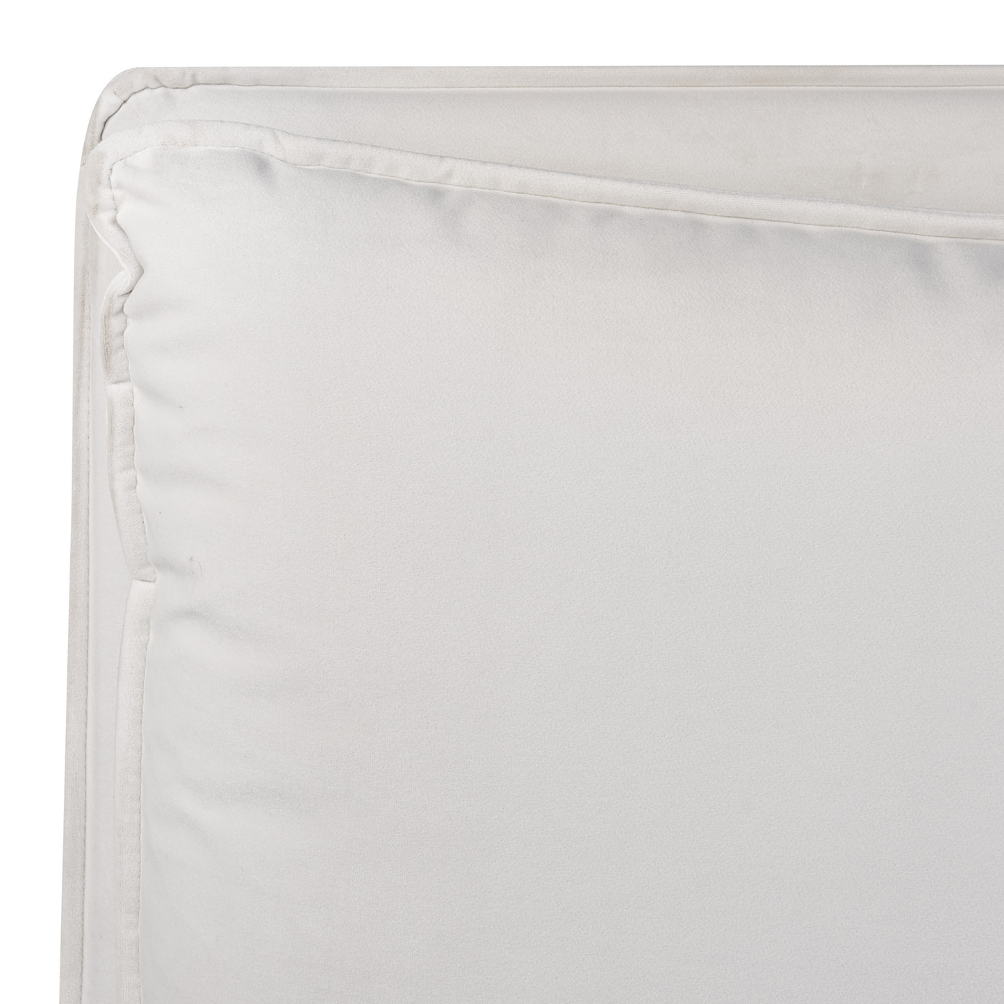 Bett mit Stauraum Samtstoff BAJONNA 180 x 200 cm Weiss