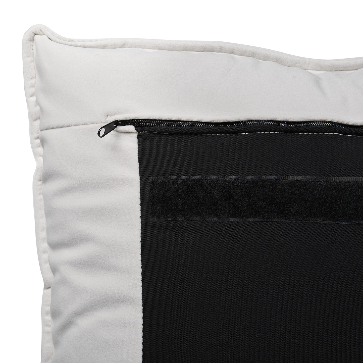 Bett mit Stauraum Samtstoff BAJONNA 180 x 200 cm Weiss