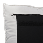 Bett mit Stauraum Samtstoff BAJONNA 180 x 200 cm Weiss