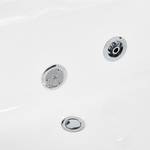 Whirlpool Badewanne weiss Eckmodell 150 x 150 cm CANTALLA
