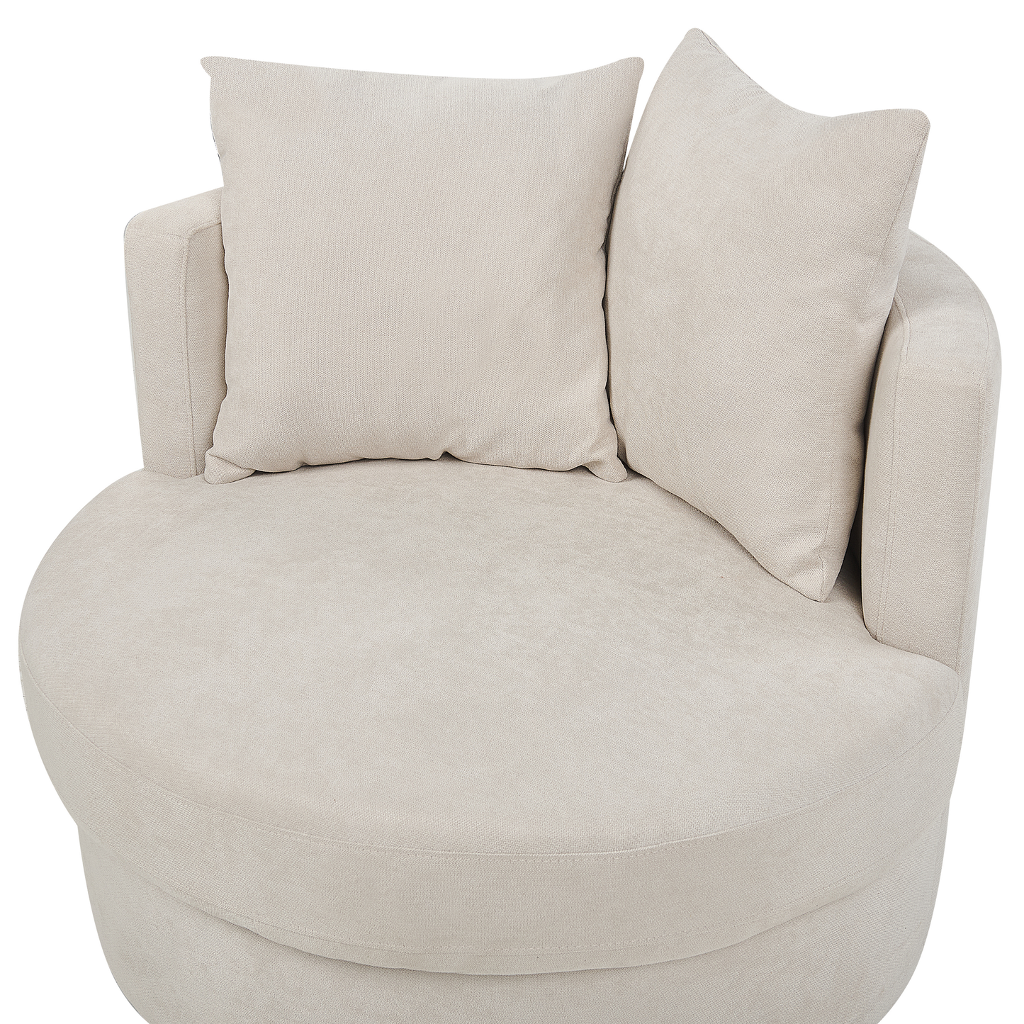 Drehsessel DALBY Stoff Hellbeige