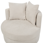 Drehsessel DALBY Stoff Hellbeige