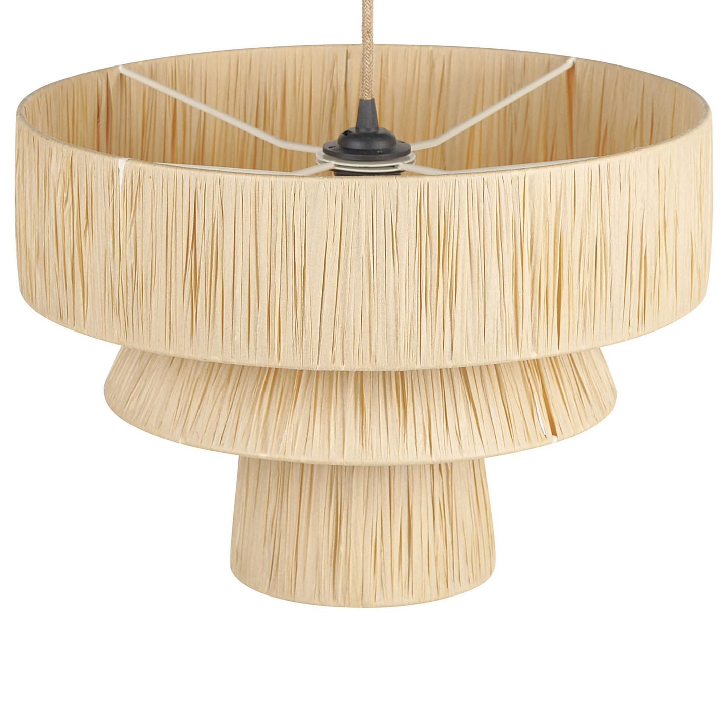 Hängelampe CHAMBO Papier Naturfarben