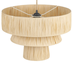 Hängelampe CHAMBO Papier Naturfarben