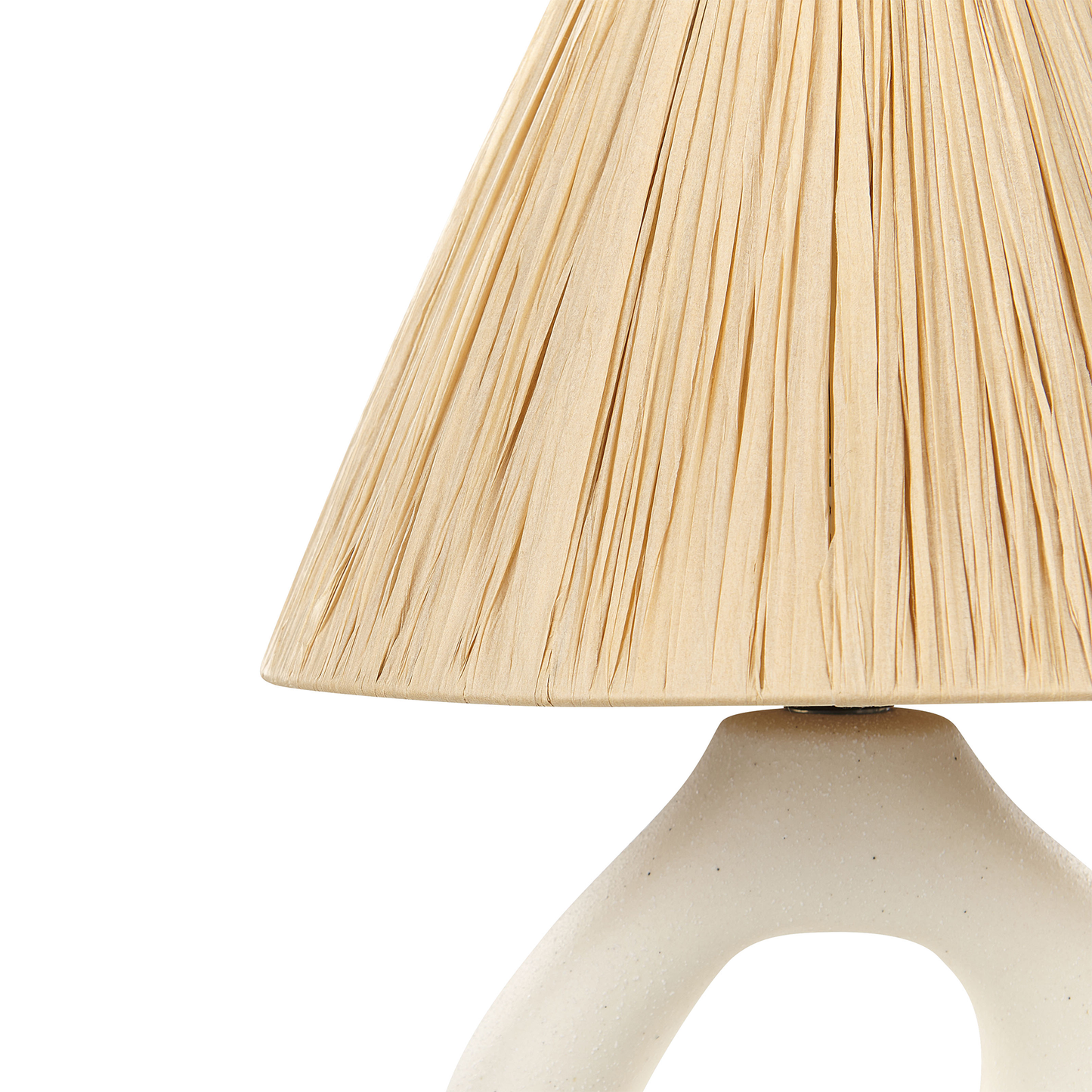 Tischleuchte BARBAS Keramik Naturfarben